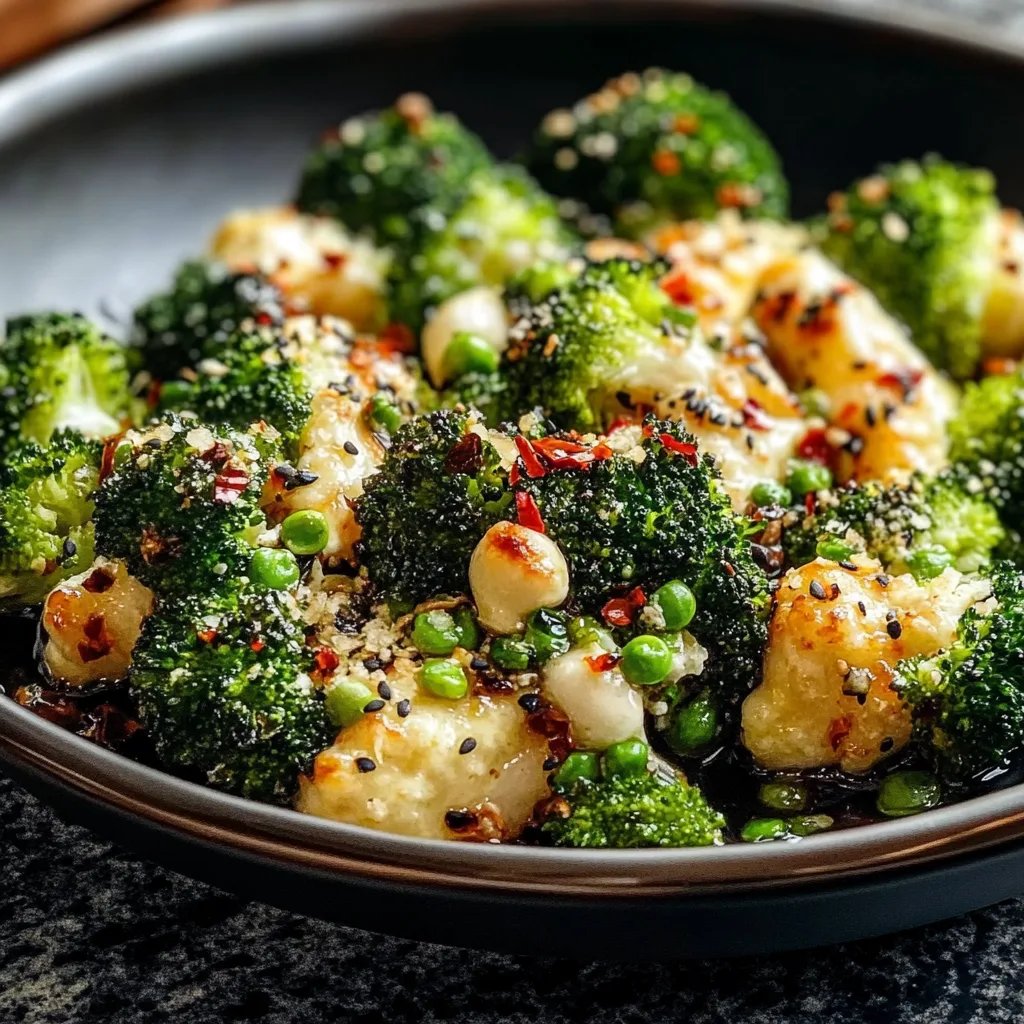 Knoblauch Parmesan Brokkoli