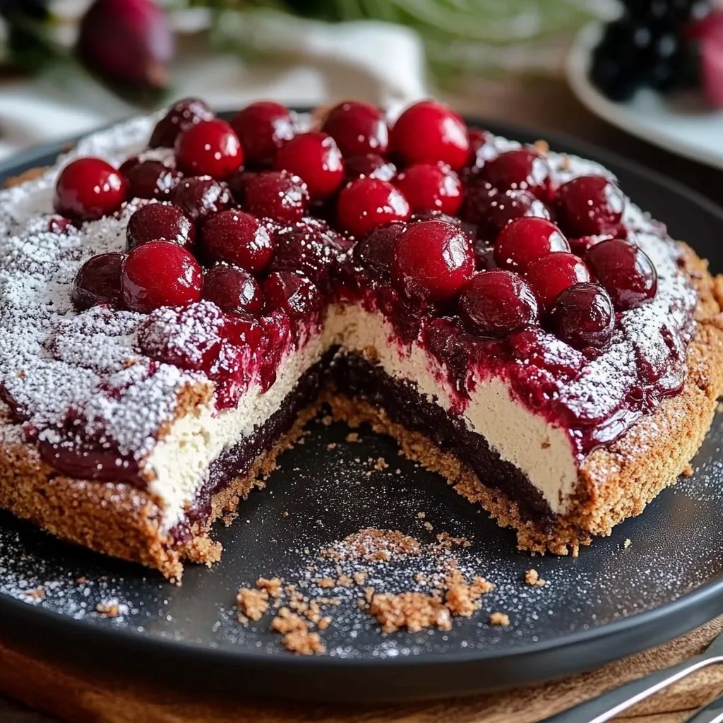 Maulwurfkuchen mit Kirschen