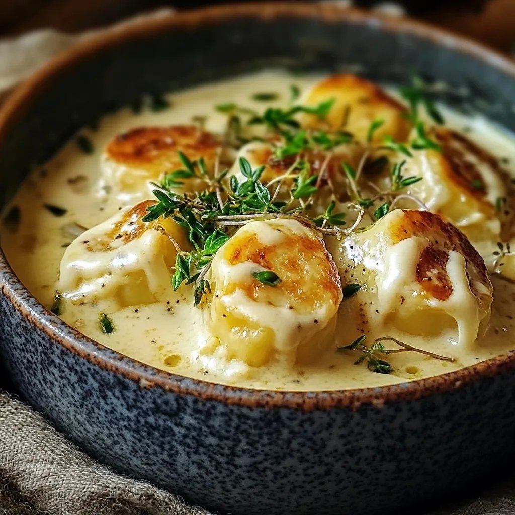 Rosenkohl in Frischkäse Senfsauce