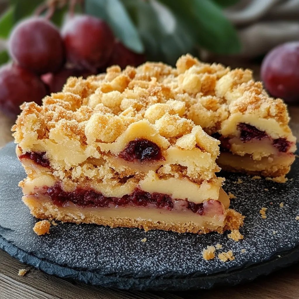 Pflaumenkuchen mit Streuseln