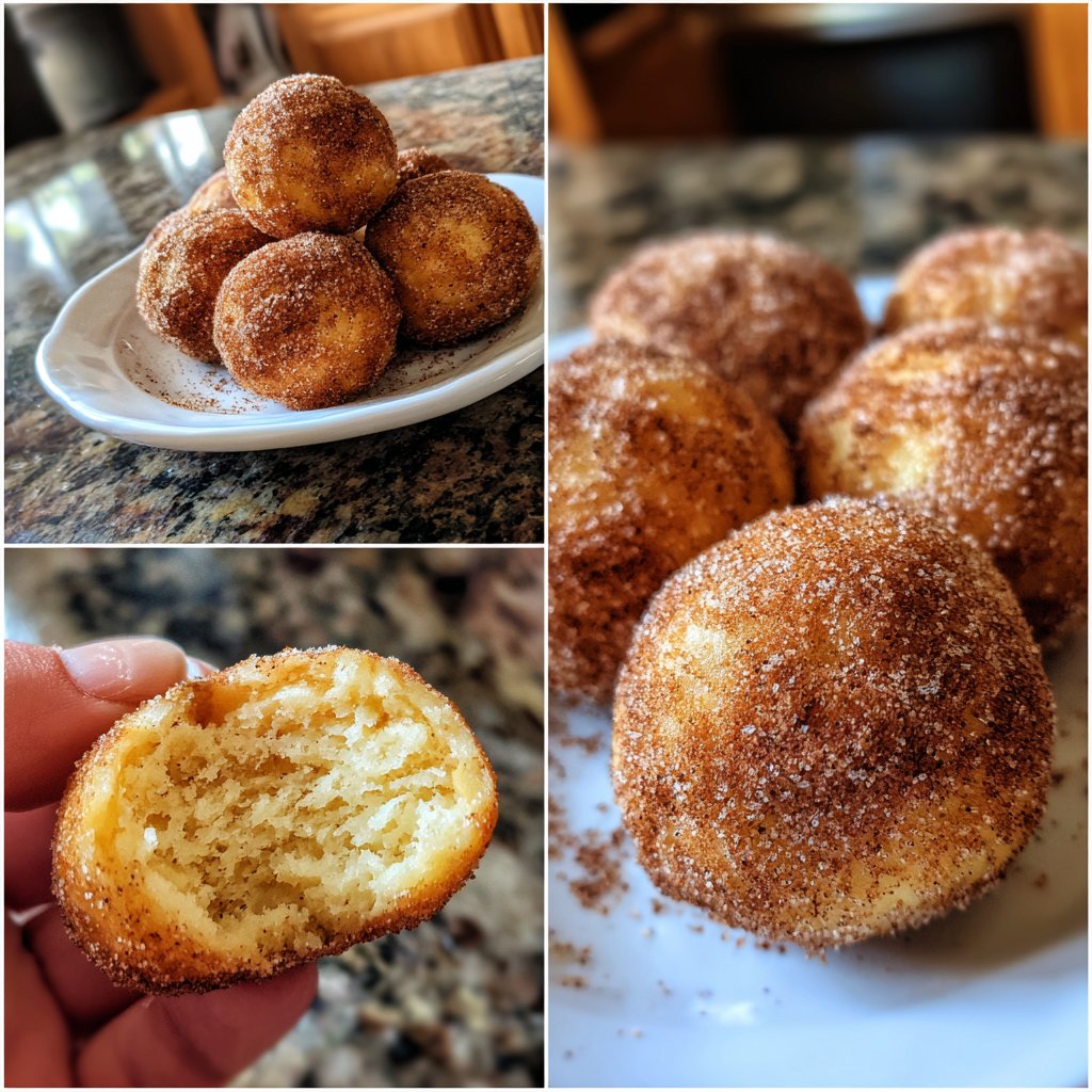 Quarkbällchen mit Zimt