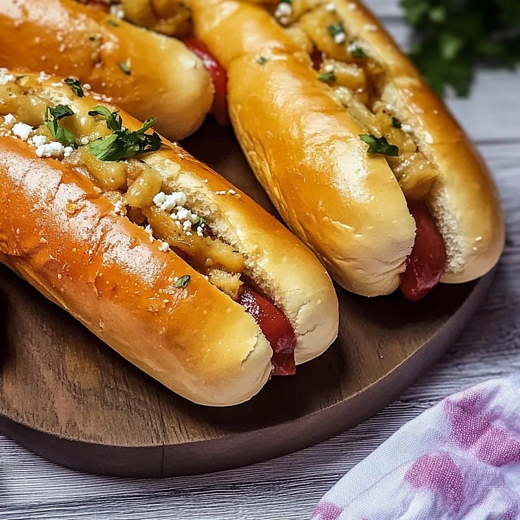 Weiche, flauschige Hotdog-Brötchen