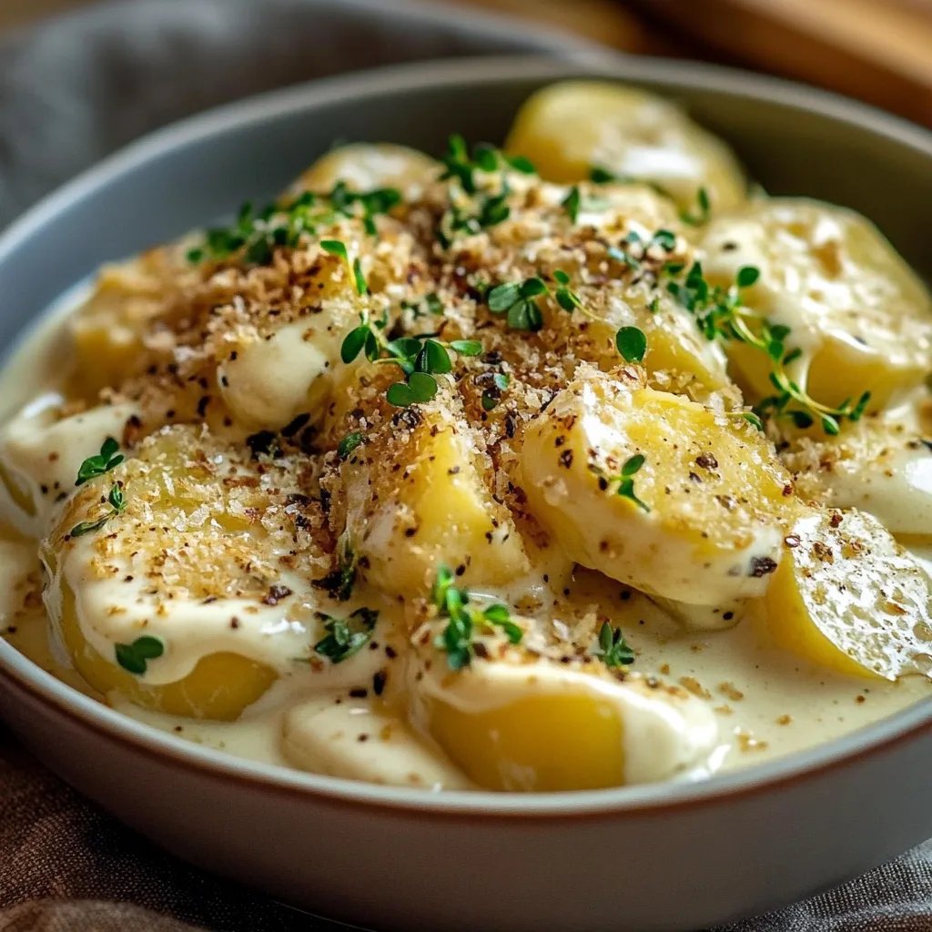 Rosenkohl in Frischkäse-Senfsauce