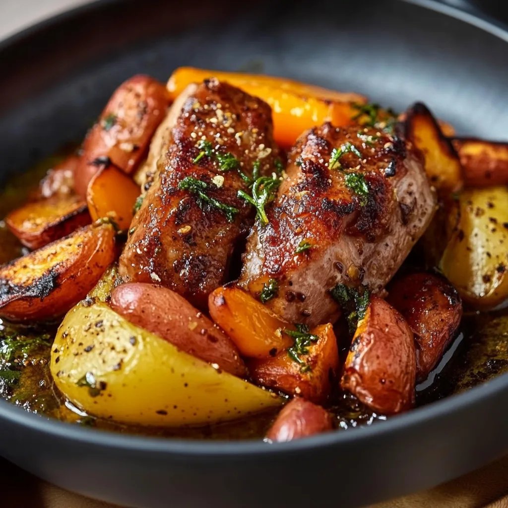 Entenbrust mit Orangensoße und Ofen-Möhren