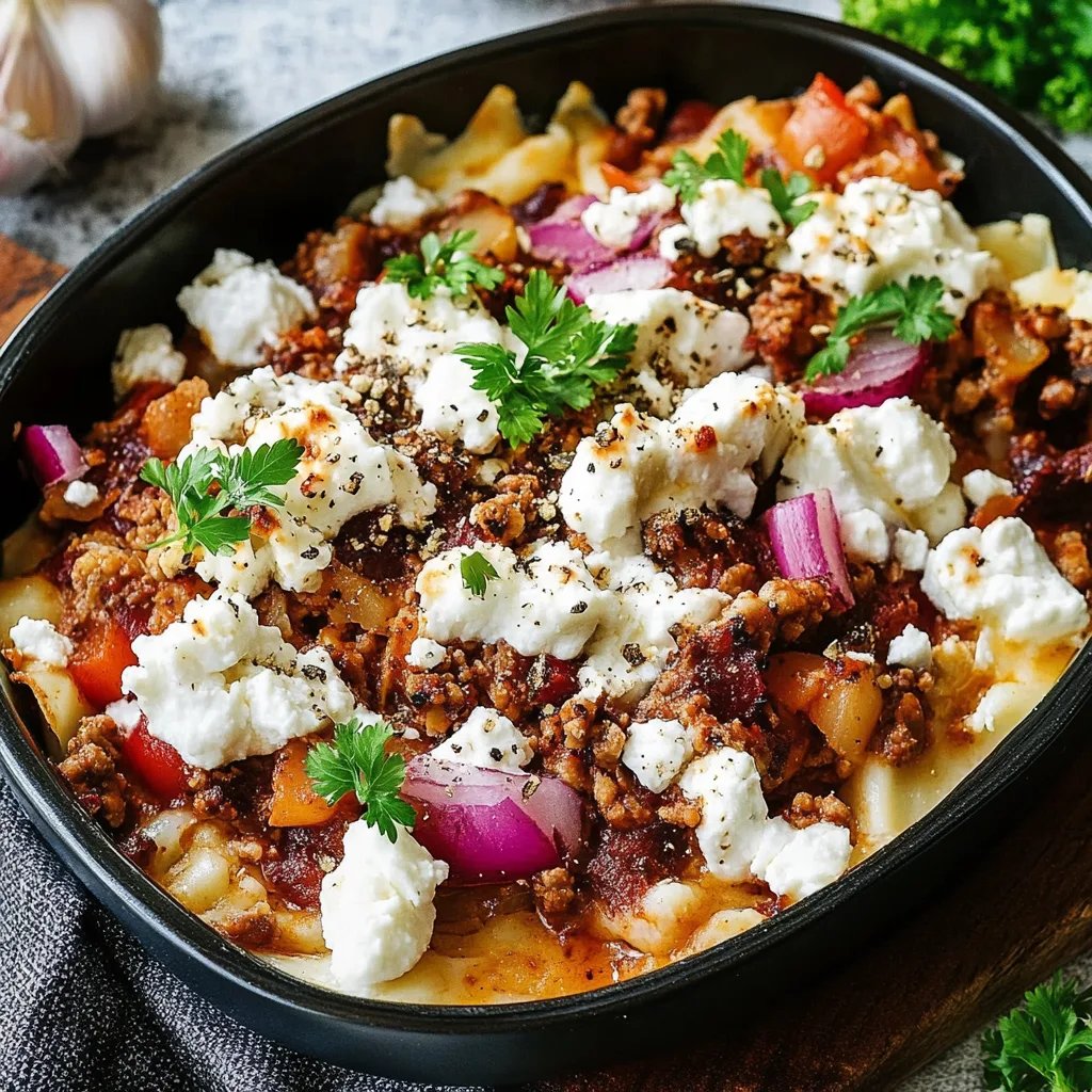 Blumenkohl-Hack-Auflauf mit Feta