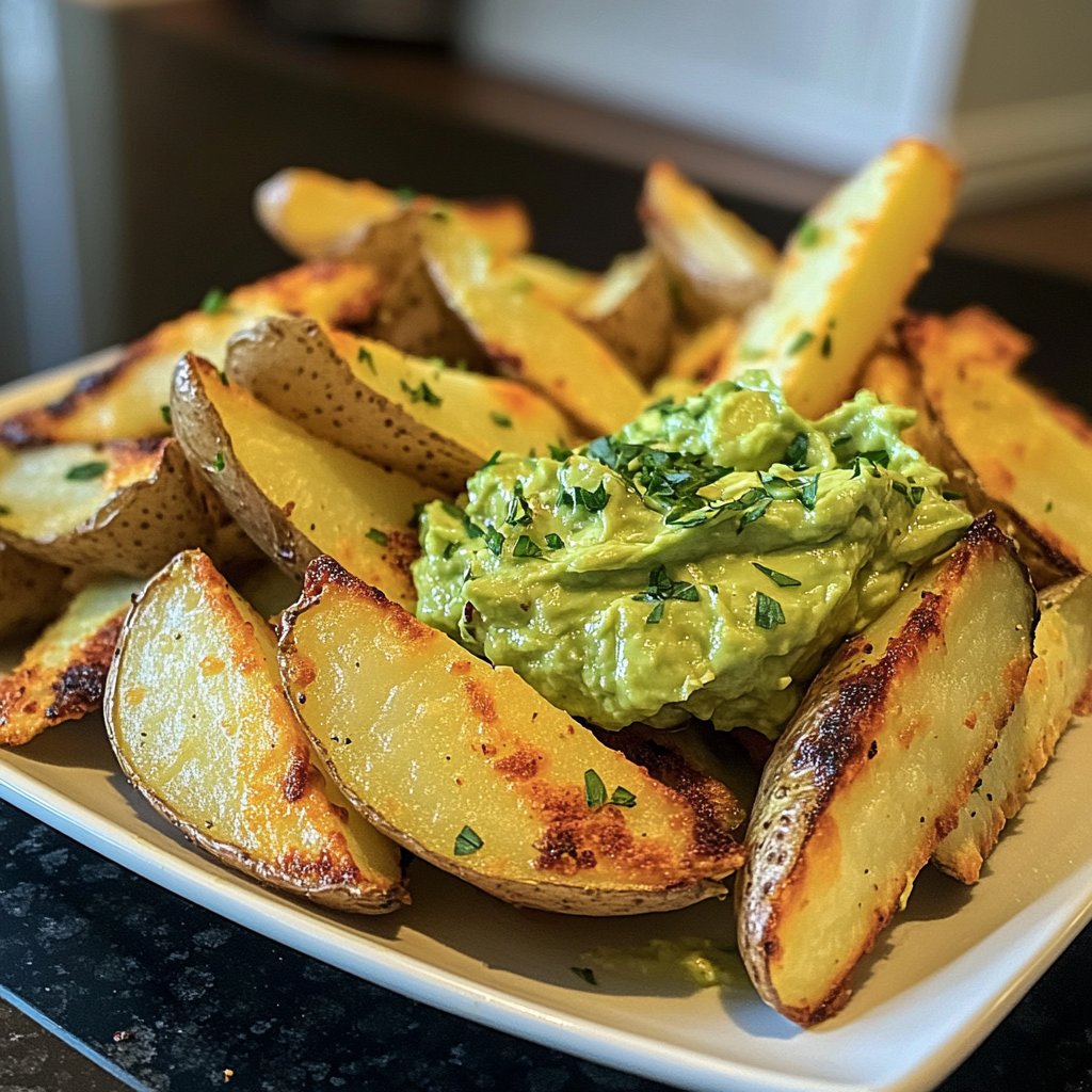 Ofenkartoffeln mit Avocado-Dip