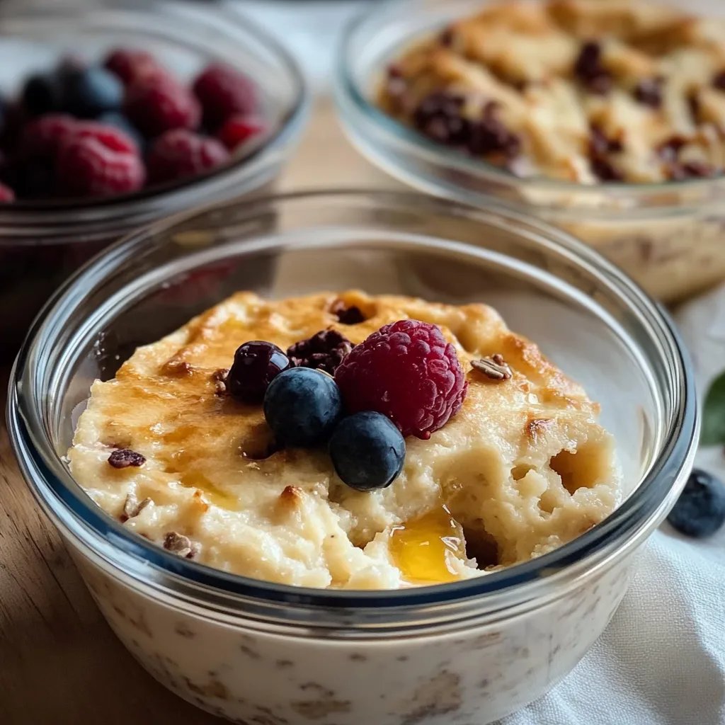 Gebackene Protein-Pfannkuchen-Bowls