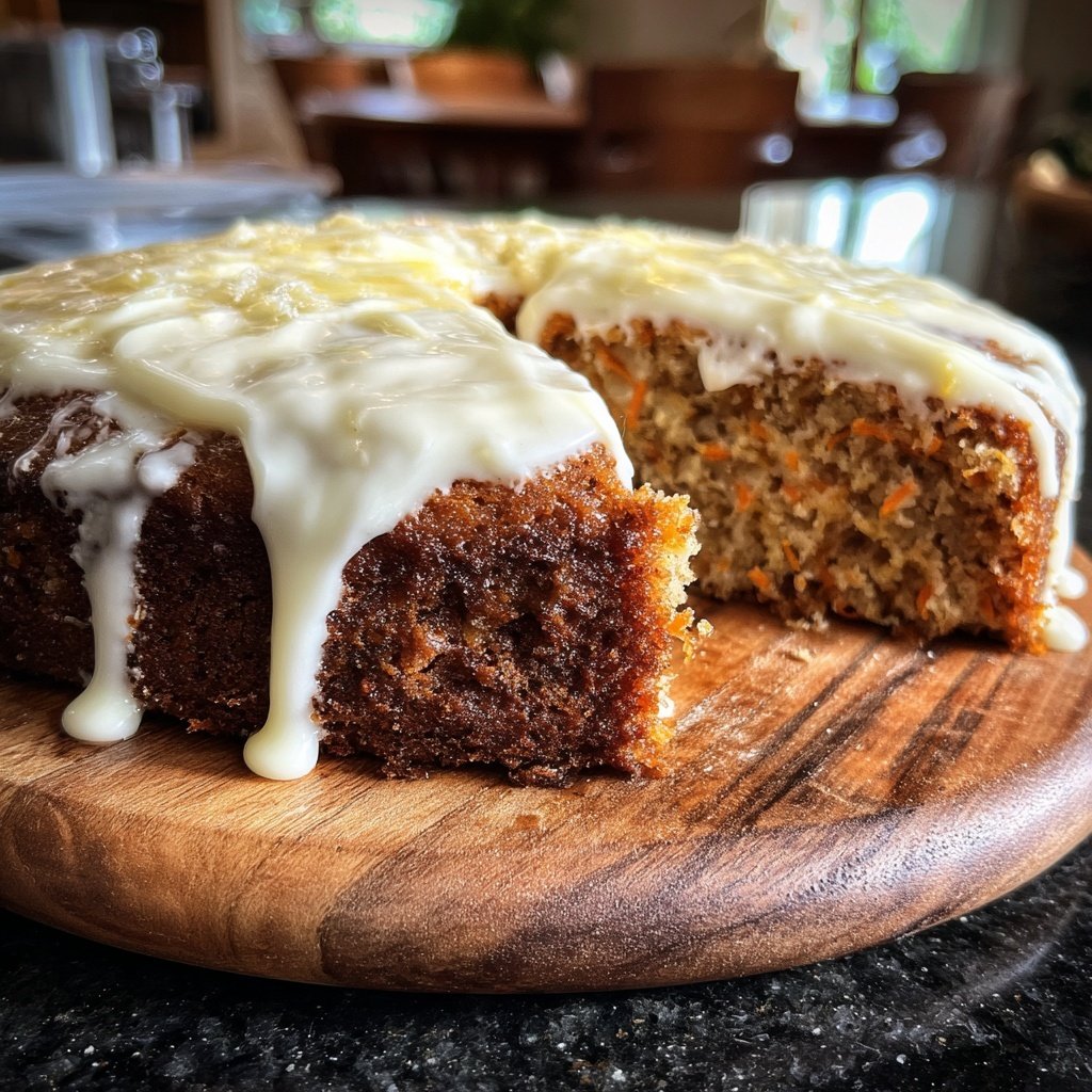 Karottenkuchen Mit Frischkäse Füllung