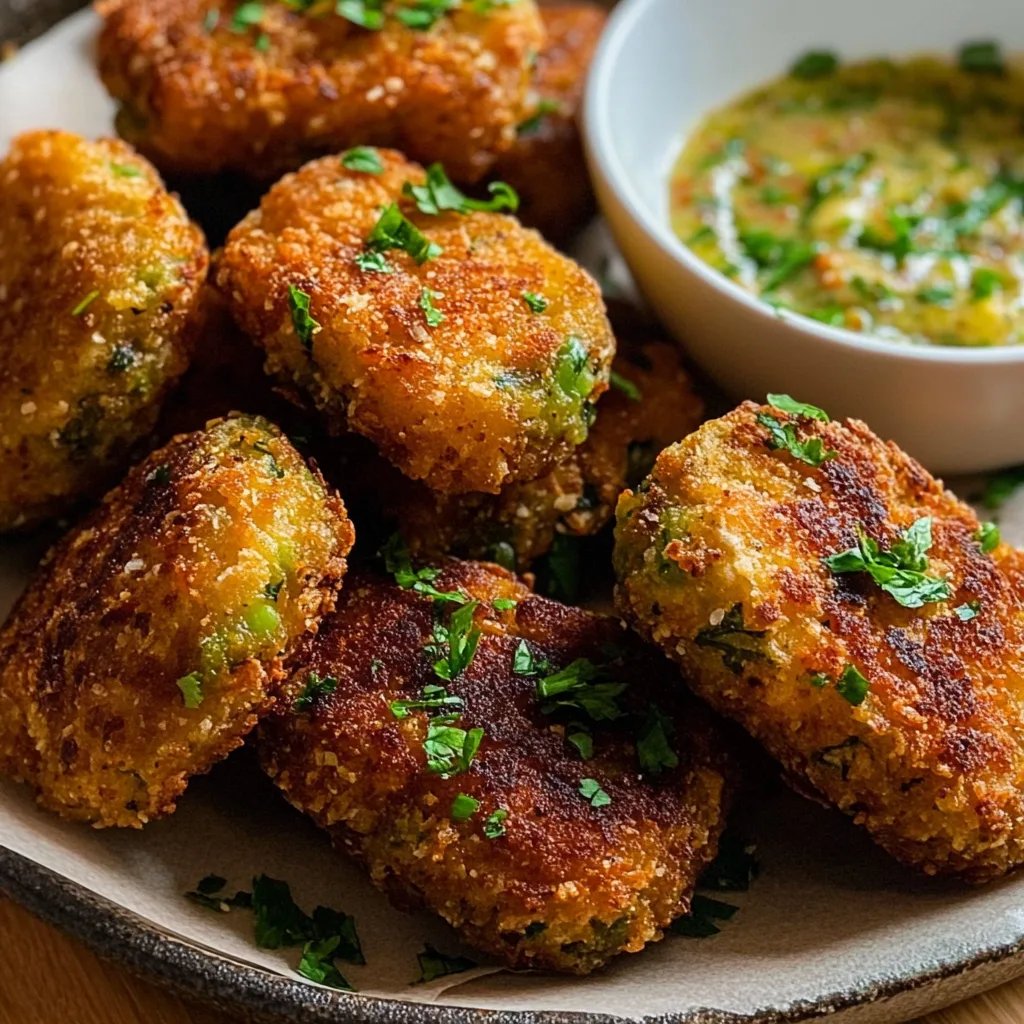Vegane Kroketten aus Brokkoli