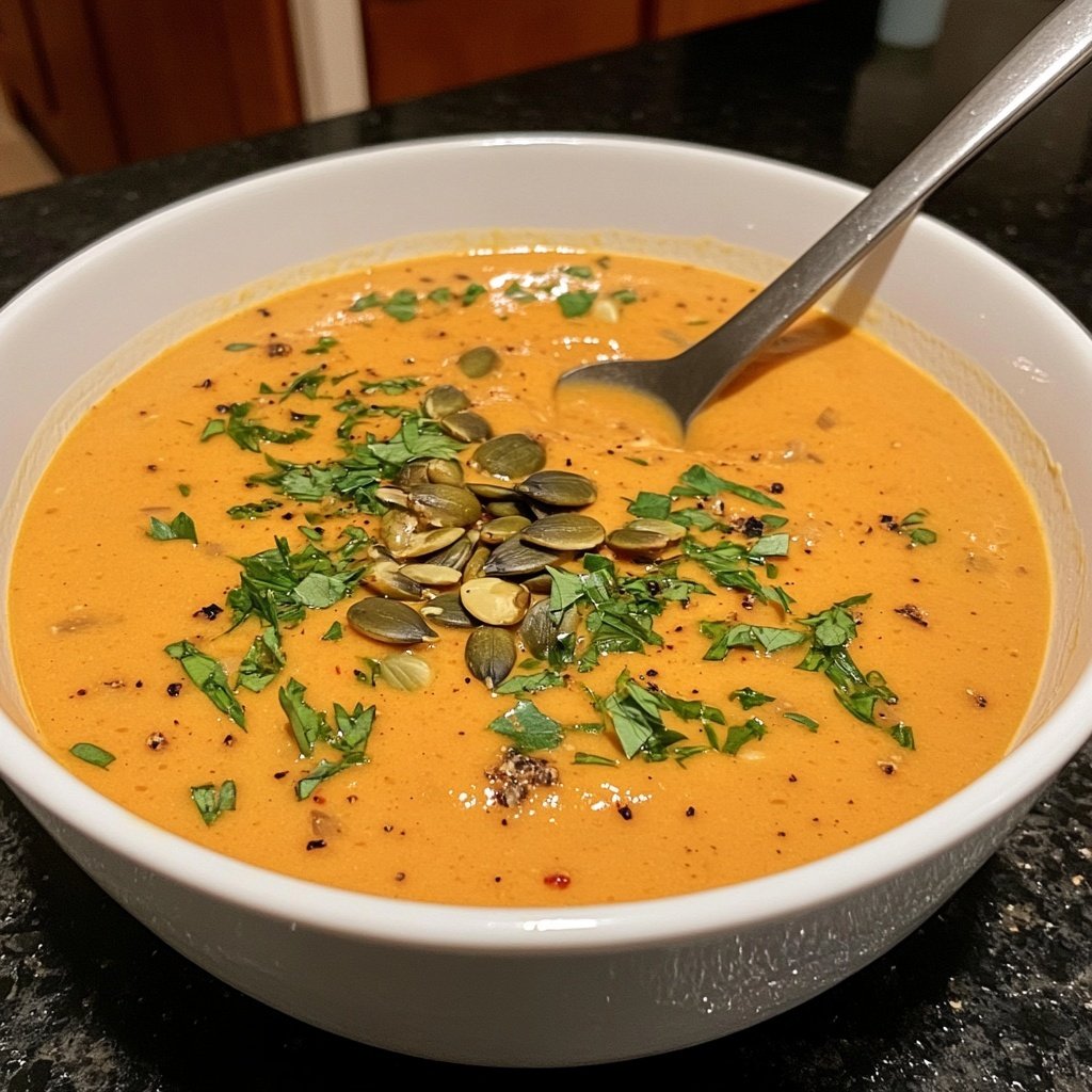 Kürbissuppe ohne Sahne