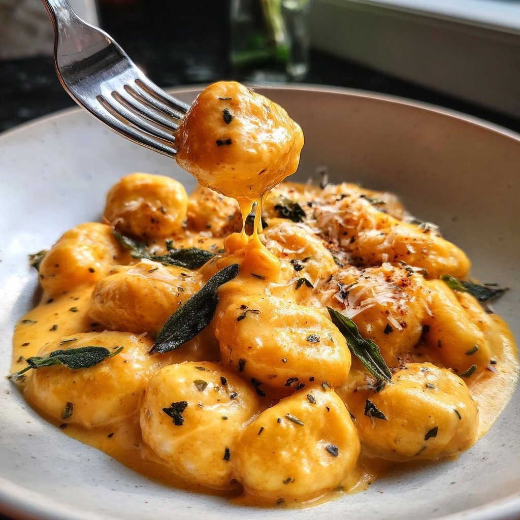 Gnocchi mit Kürbissauce