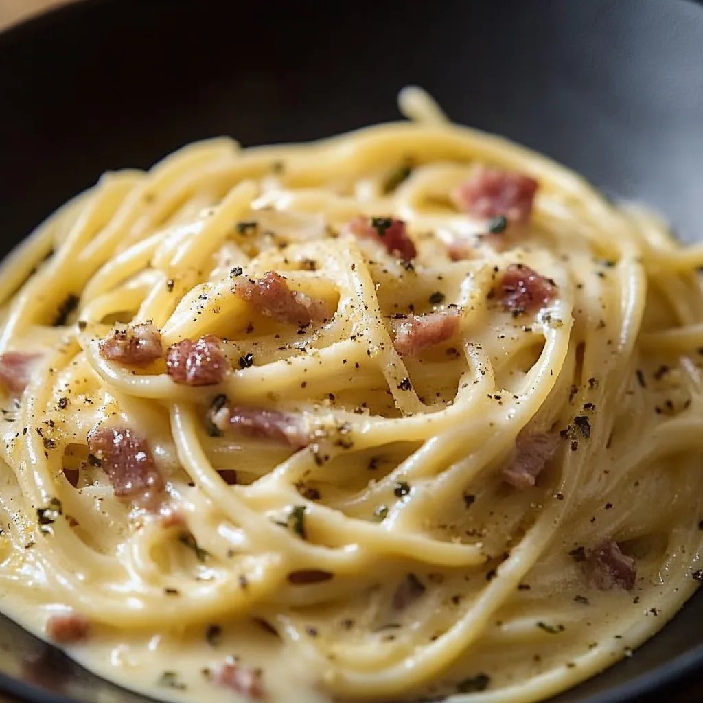 Spaghetti Carbonara Italienischer Art