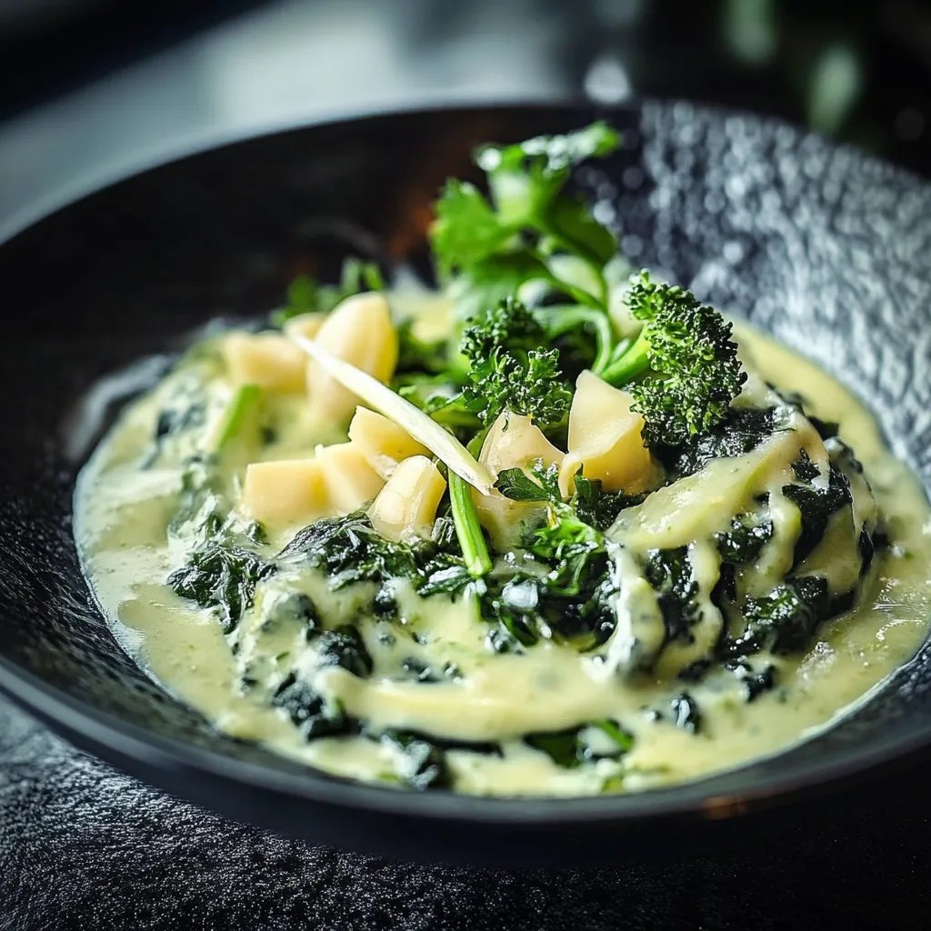 Grünkohl in Sahnesoße