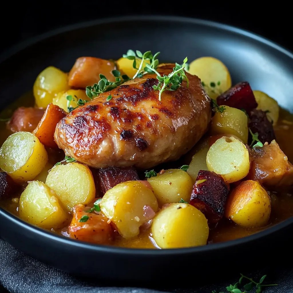 Mohren und Kartoffel Eintopf