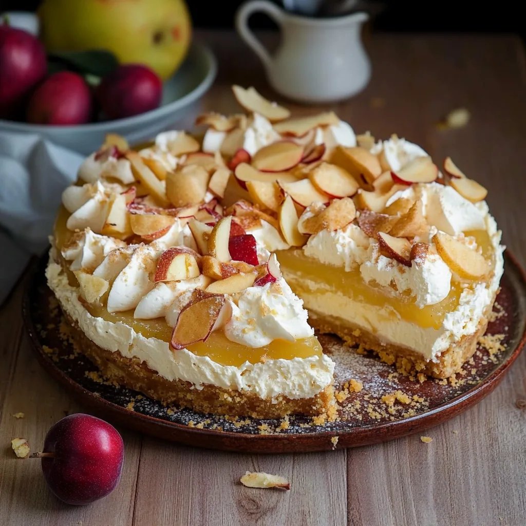 Apfel-Schmand-Torte mit Zimtgestöber