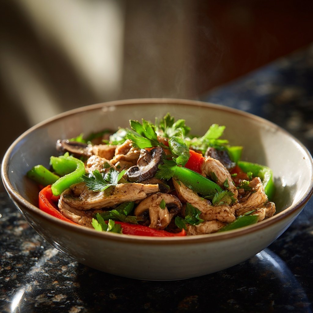 Kalorienarmes Putengeschnetzeltes Mit Champignons