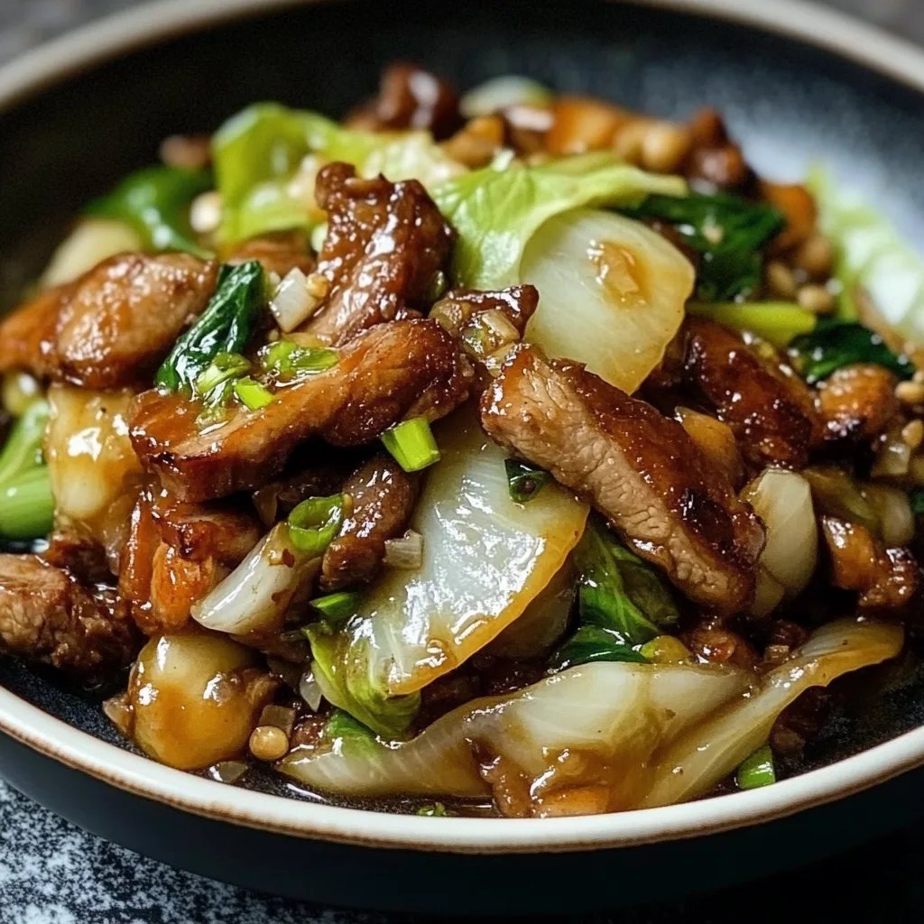 Chinakohl mit Hackfleisch