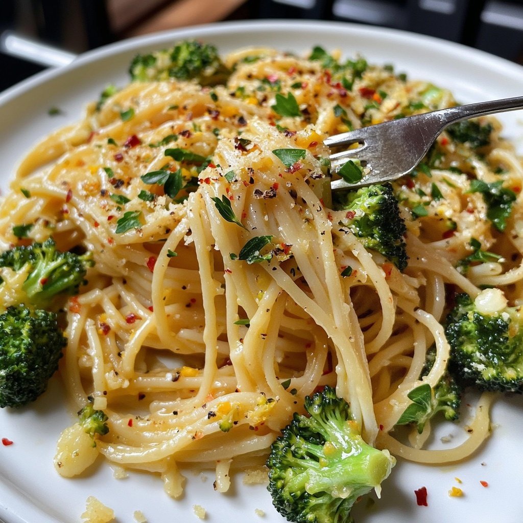 Pasta mit Brokkoli und Knoblauch