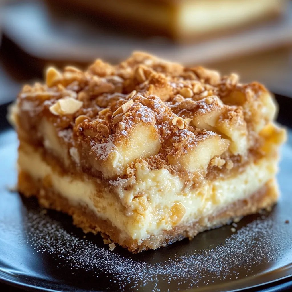 Apfel-Streusel-Cheesecake-Riegel