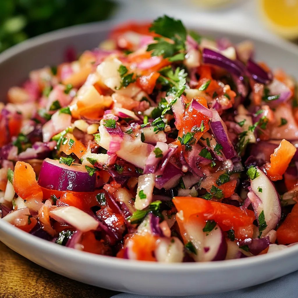 Rotkohlsalat mit Orangendressing