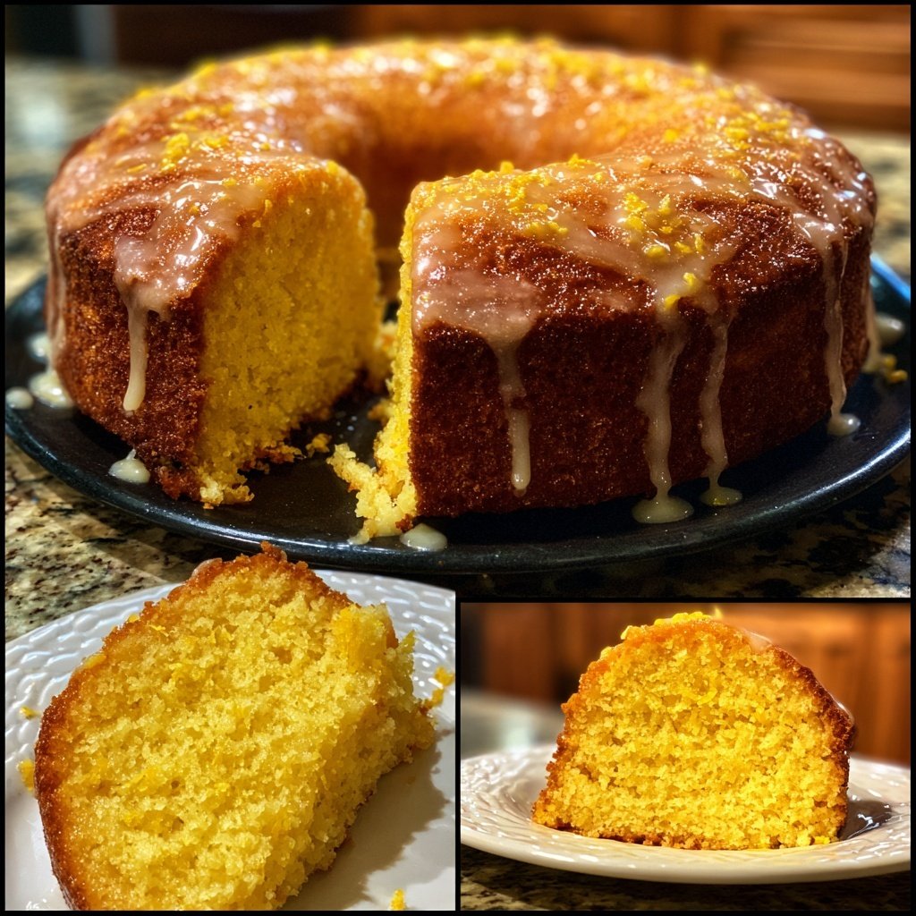 Zitronenkuchen mit Zitronenabrieb